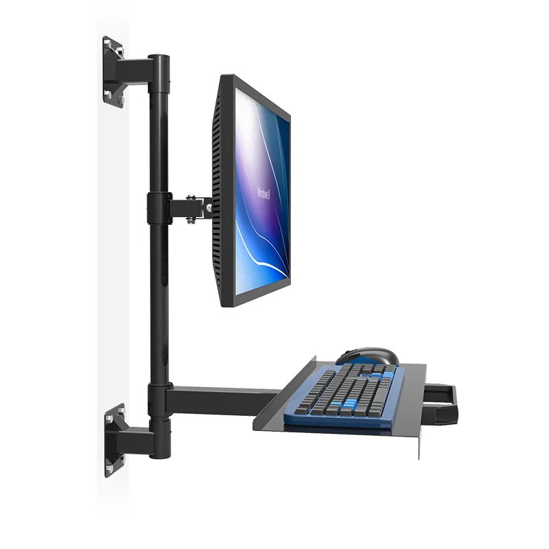 Customized Wall Mount Sit-Stand Desk Assembly Line Work station Free Lifting Full Motion TV Wall Mount W814