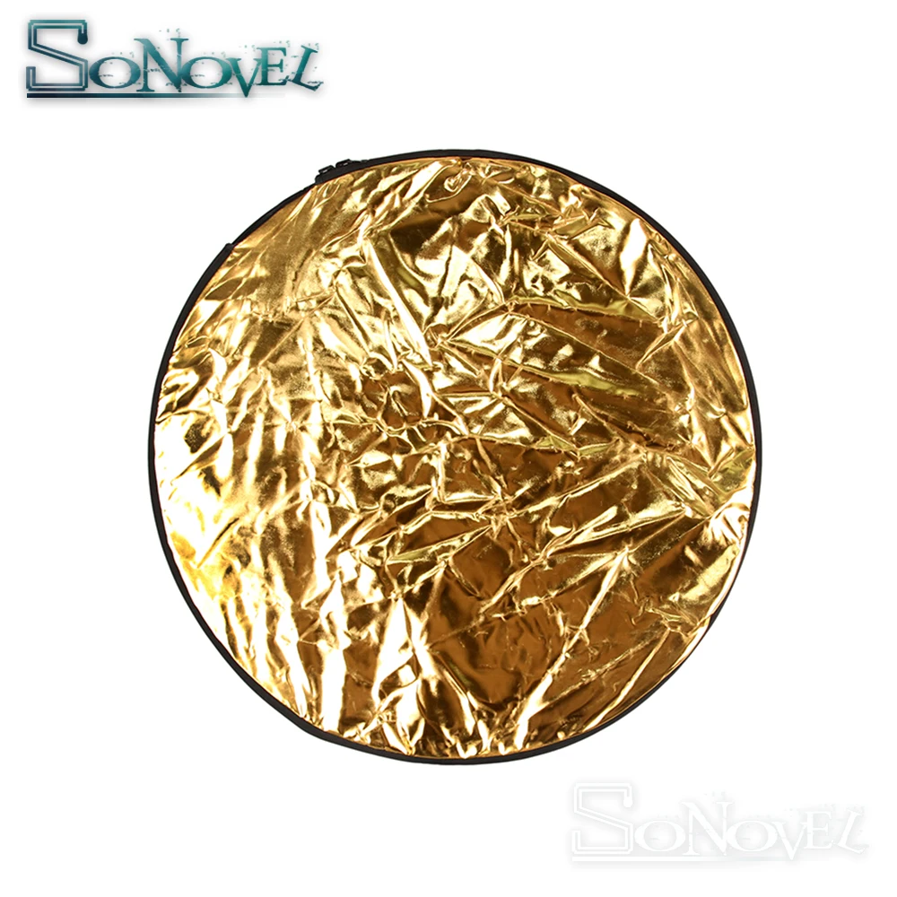 Réflecteur de photographie rond pliable Portable, 60CM 24 "5 en 1, sac de transport pour disque de Studio, accessoires de photographie