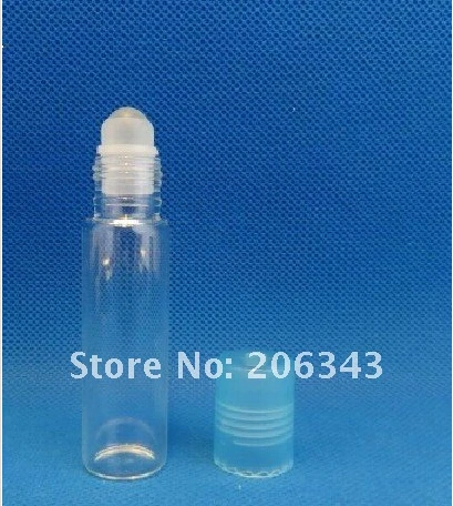 

10ML GLASS roll on ball bottle with blue lid for eye cream,perfume,essentical oil