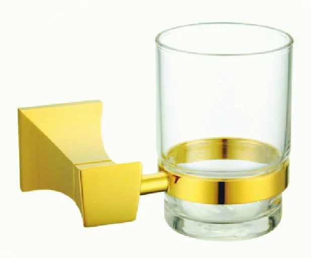 European Style Luxurious Brass tumbler gold Plating Cup Holder GB001a