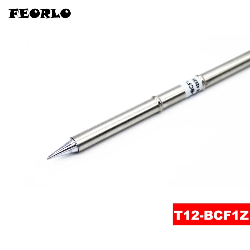 

FEORLO 3pcs Soldering Tips T12 For HAKKO T12-BCF1Z BCF2Z BCF3Z BCF4Z B B2 B3 B4 BL BZ Solder Iron Tips Soldering Welding Stings