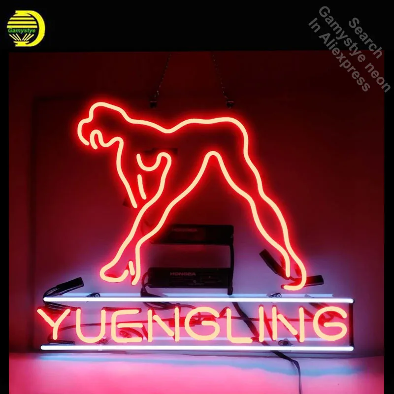 Neon Sign for Yuenglin Live Nudes Girl Neon Tube Vintage Bright sign handcraft Lamp Store Displays Great Gifts Flashlight sign