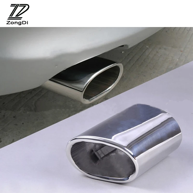 ZD 1pcs For BMW E90 E91 E92 E93 318i 318d Car Exhaust Muffler Tip Pipes High Quality Stainless Steel Tail Covers Accessories New