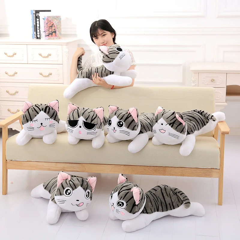 Cat Plush Toys Chi Chi\'s Cat Stuffed Doll Soft Animal Dolls Cheese Cat Stuffed Toys Dolls Pillow Cushion For Kids sweet cat doll