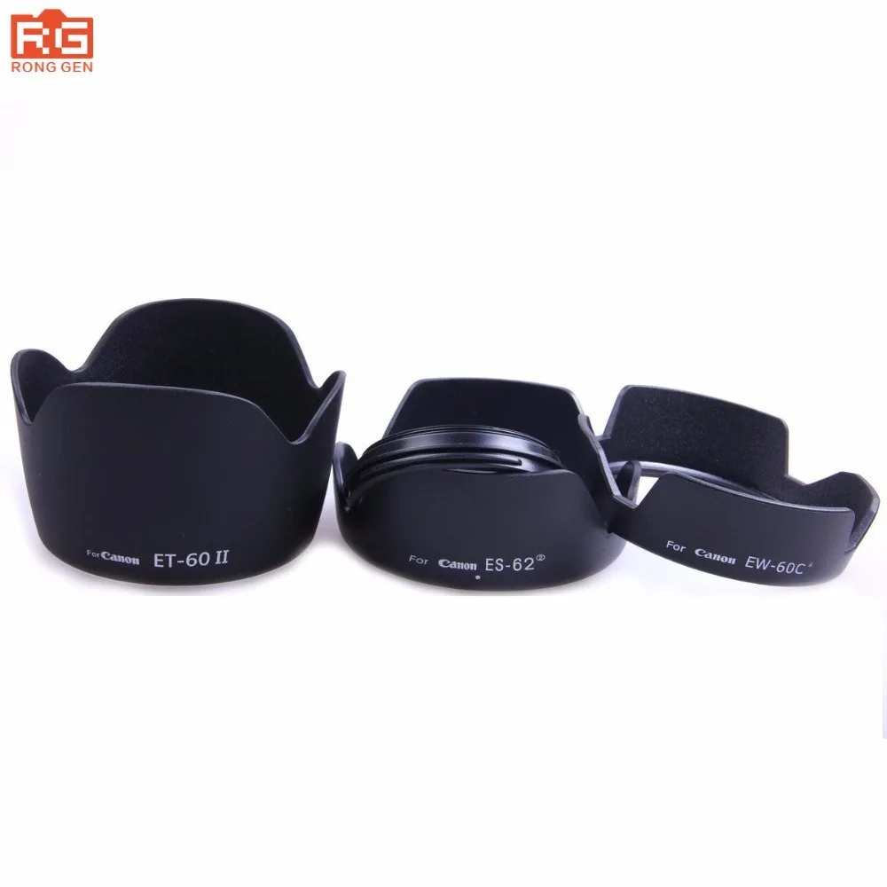 EW-60C II / ET-60 II / ES-62 II Lens Hood for CANON EF 18-55mm 55-250mm 50mm f1.8 II YN50mm F1.8 C