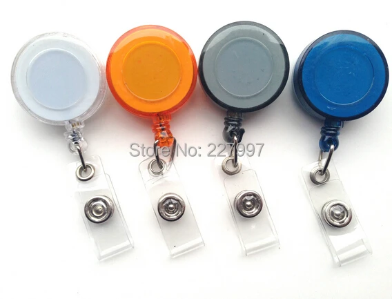 Retractable Lanyard ID Card Badge Holder Reels with Clip Keep ID/ Key 1000pcs