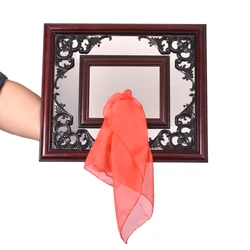 Silk Scarves Through Mirror Magic Tricks Fun Stage Magia Silk Magie Mentalism Illusion Gimmick Props for Professional Magicans