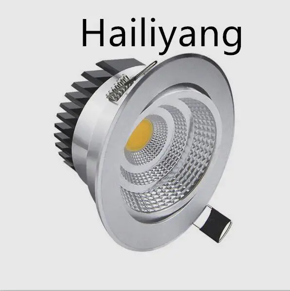 

Silver Ultra gorgeous Dimmable LED COB Downlight AC110V 220V 6W/9W/12W/18W Recessed LED Spot Light Decoration Ceiling Lamp