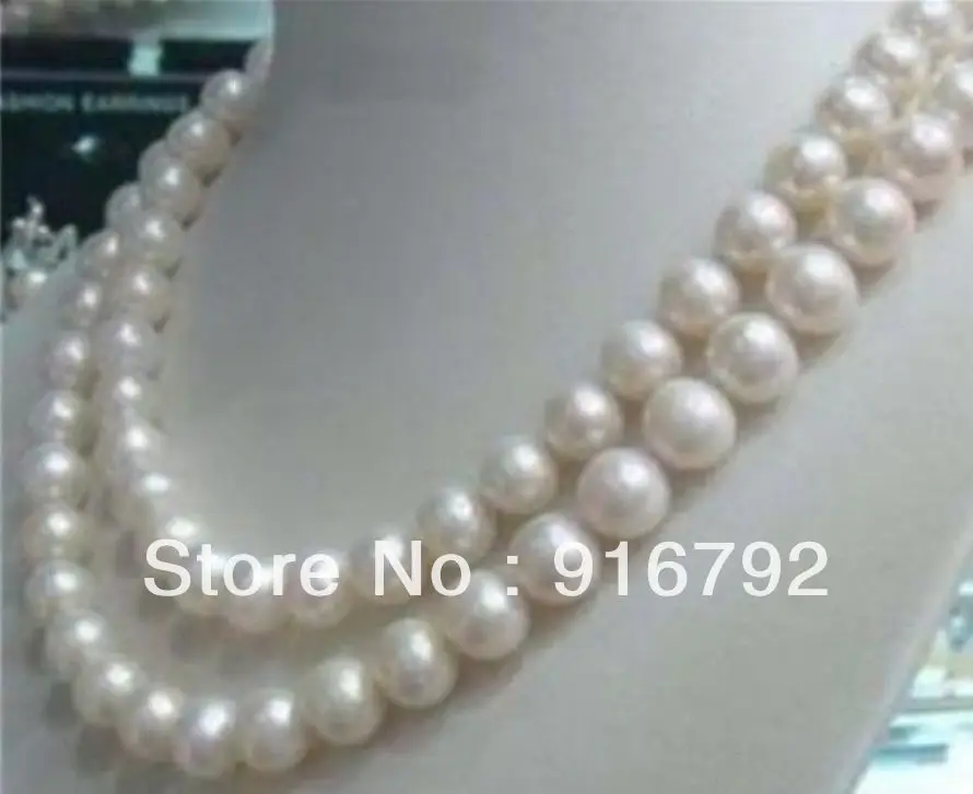 

free P&P 8-9mm White Akoya Cultured Pearl Necklace 34"