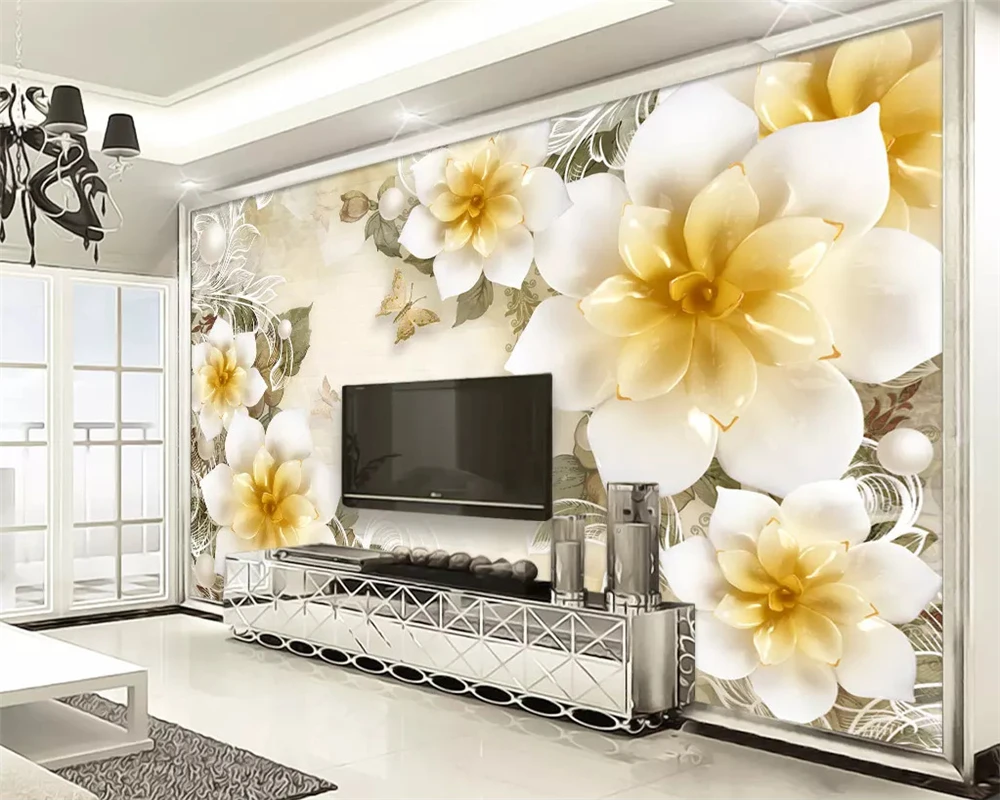 Beibehang Wallpaper Modern 3D  - 3D Printing Heat Resistant Material ulasan dan harga