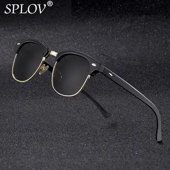 Occhiali da sole polarizzati semi senza montatura di nuova moda Uomo Donna Designer di marca Occhiali da sole con mezza montatura Classic Oculos De Sol UV400