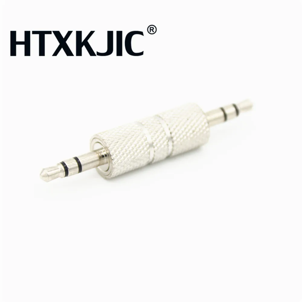 Metal 3 Section 3.5mm Male Audio Adapter 3 contact Male to male 3.5 Audio Connector 3.5mm Male Audio Extend joint Connector