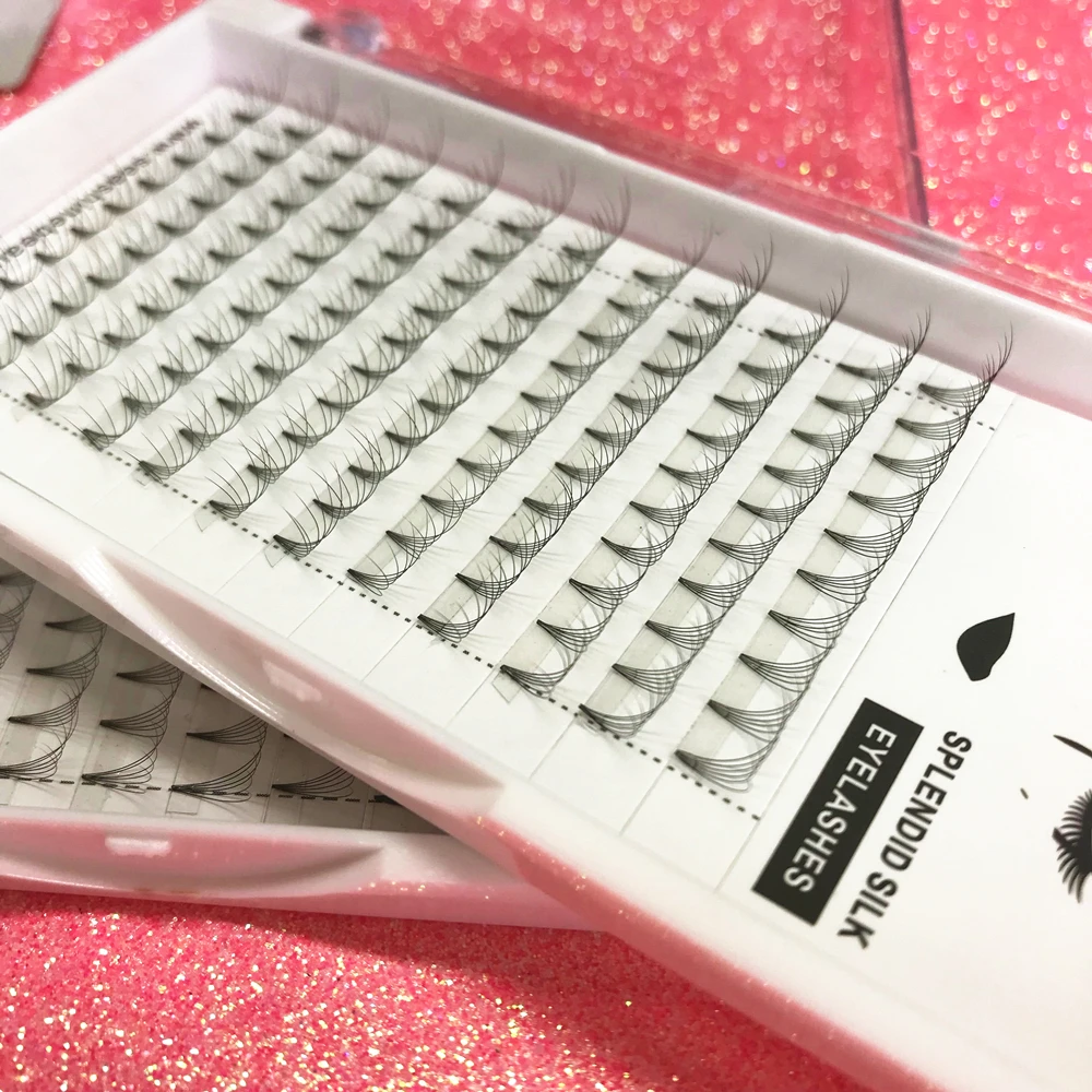 120 Fans Semi Permanent Individual Eyelash Extensions Mink Lashes Extension Natural Eyelashes Classic Eyelashes Customize Logo