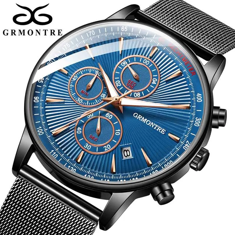 

Fashion Men Watches Male Top Brand Luxury Quartz Watch Men Casual Dress Waterproof Sport WristWatch Relogio Masculino GrMontre