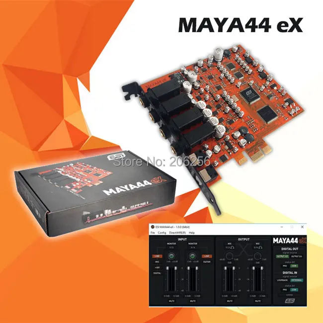 Bundle ESI Maya44ex Audio Interface PCI-e + eXtra10 Monitoring
