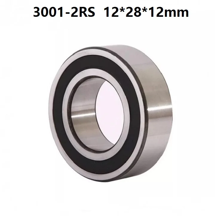 10pcs/50pcs 3001-2RS 3001RS 3001 2RS RS 12x28x12 mm Double Row Angular Contact Ball Bearing sealed 12*28*12mm