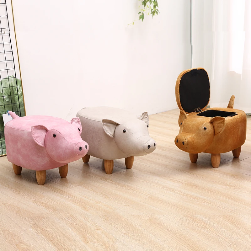 Creative Pig Shoes Storage Bench Home Change Shoes Bench Test Shoes Storage Stool