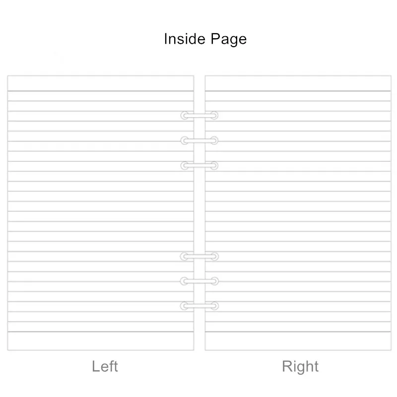 A5 A6 A7 бумага с подкладкой, блокнот с листьями, заправка, filofax hardiron, ежедневный блокнот, спиральная записная книжка, наполняющая бумага
