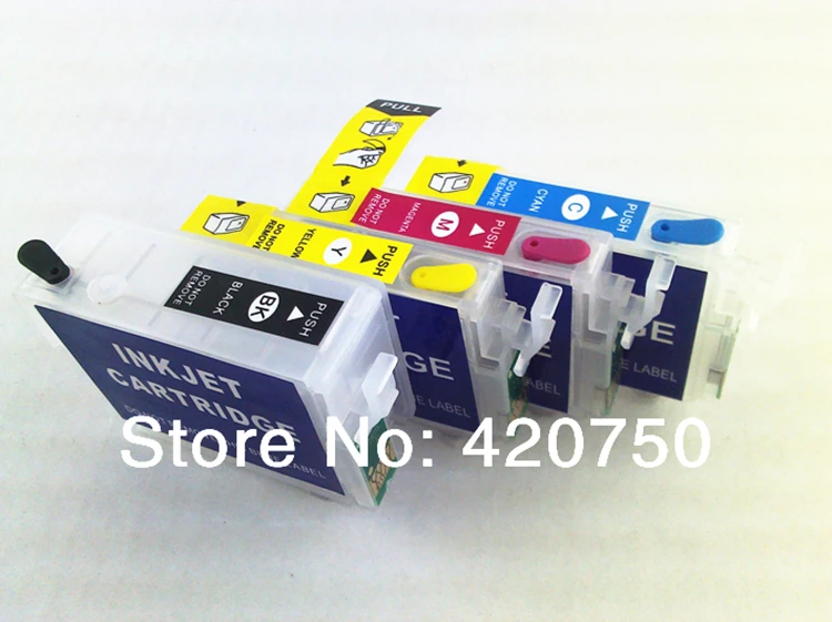 Empty Refillable cartridges For Epson T1431 - T1434 ,Suit for WP-7011 WP-7018 WP-7511 WP-7521 WF-3011 WF-3521 etc, with ARC chip