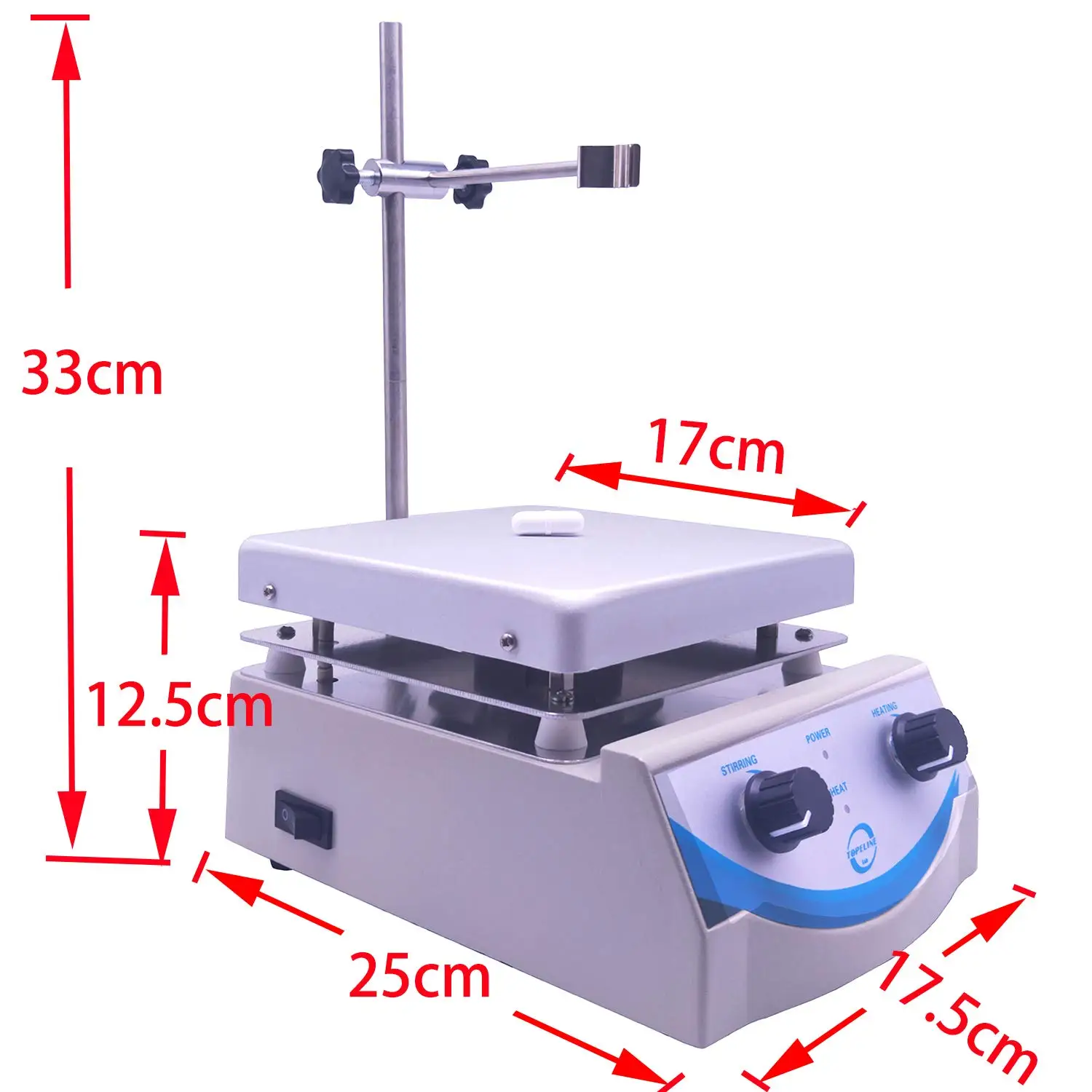 

SH-3 Laboratory Hot Plate Magnetic Stirrer 5000ml Volume with Dual Control and 1 Inch Stir Bar , Voltage 110V / 220V