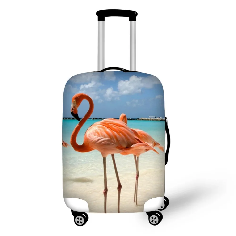 

Red Birds Flamingo Print Travel Accessories Suitcase Protective Covers 18-32 Inch Elastic Luggage Dust Cover Case Stretchable