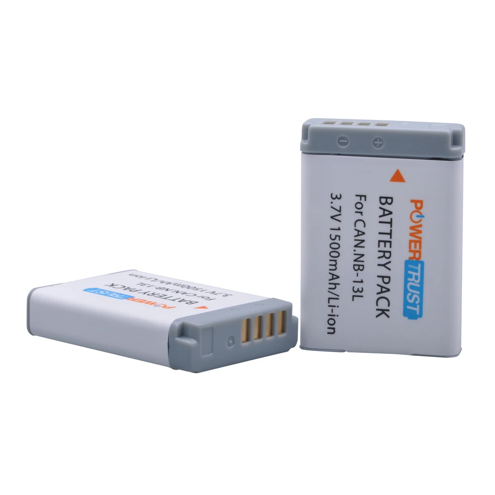 2Pcs 3.7V NB-13L NB 13L NB13L Battery for Canon PowerShot G5X G7X G9X G7 X Mark II G9 X,SX620 SX720 SX730 HS Digital Camera
