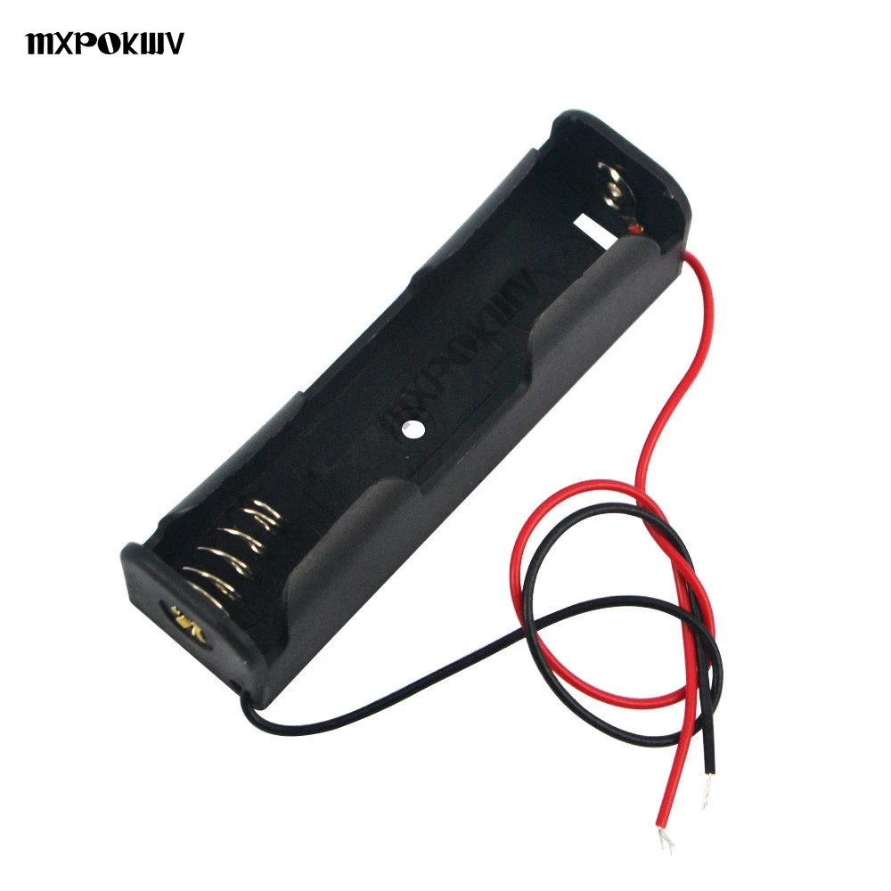 1Pc Black 18650 Battery Holder 3.7V Clip Holder Box Case For Rechargeable Li-ion Battery Storage Box 18650 Battery Holder