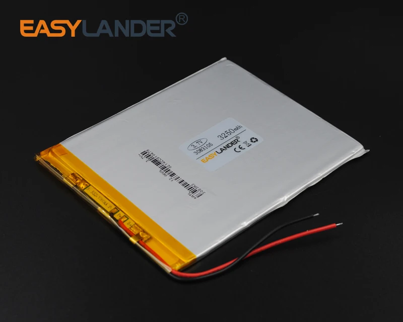 3.7V 3250mAh 3083105 Rechargeable Lithium Li-ion Li Polymer Battery For Bluetooth Notebook Tablet PC