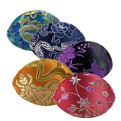 

Handcrafts Small Jewelry Boxes for Rings Only Silk Brocade Colorful Seashell Mini Gift Boxes Cardboard Storage Case 4pcs/lot