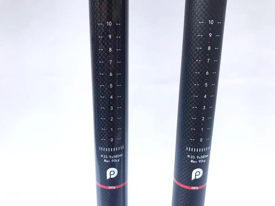 Litepro-超軽量カーボンファイバーシートポスト,33.9x580mm,折りたたみ