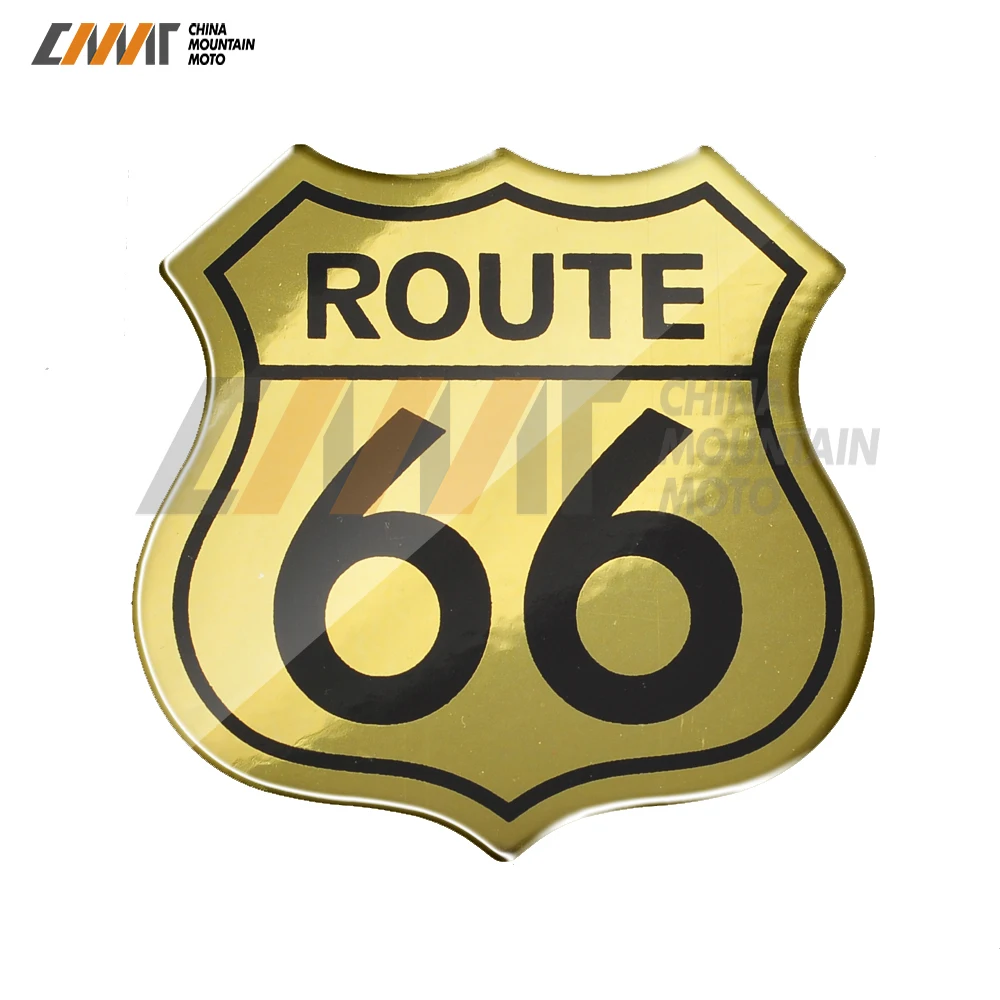 3D Motorcycle Decal America US Route 66 Sticker Car Tail Sticker for Moto ATV