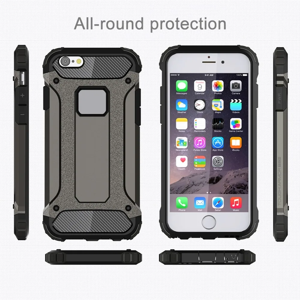 Armor TPU + PC Combination Case for iPhone 6 Plus  6s Plus Mobile Phone Protective Case Cover