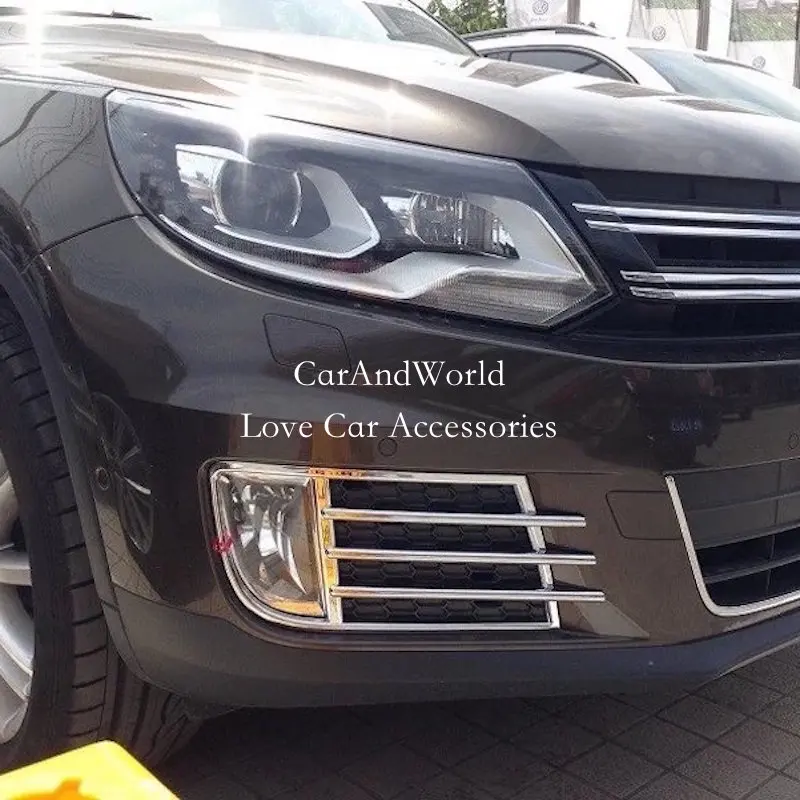 

Для VW Volkswagen Tiguan 2014 2015 2016, внешняя крышка передних противотуманных фар, накладки из АБС-пластика, хромированные наклейки, аксессуары для стайлинга автомобилей