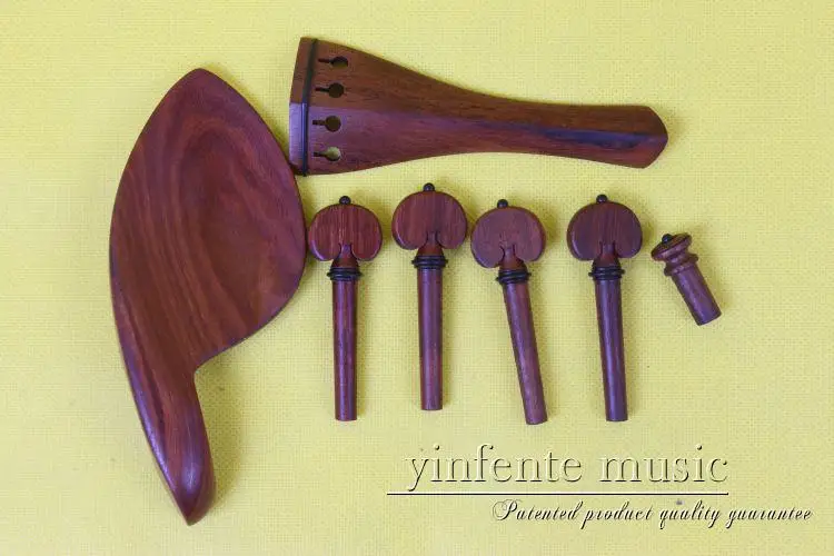 

New 1 set violin parts rosewood shell inlay 4/4 violin accessories 1#