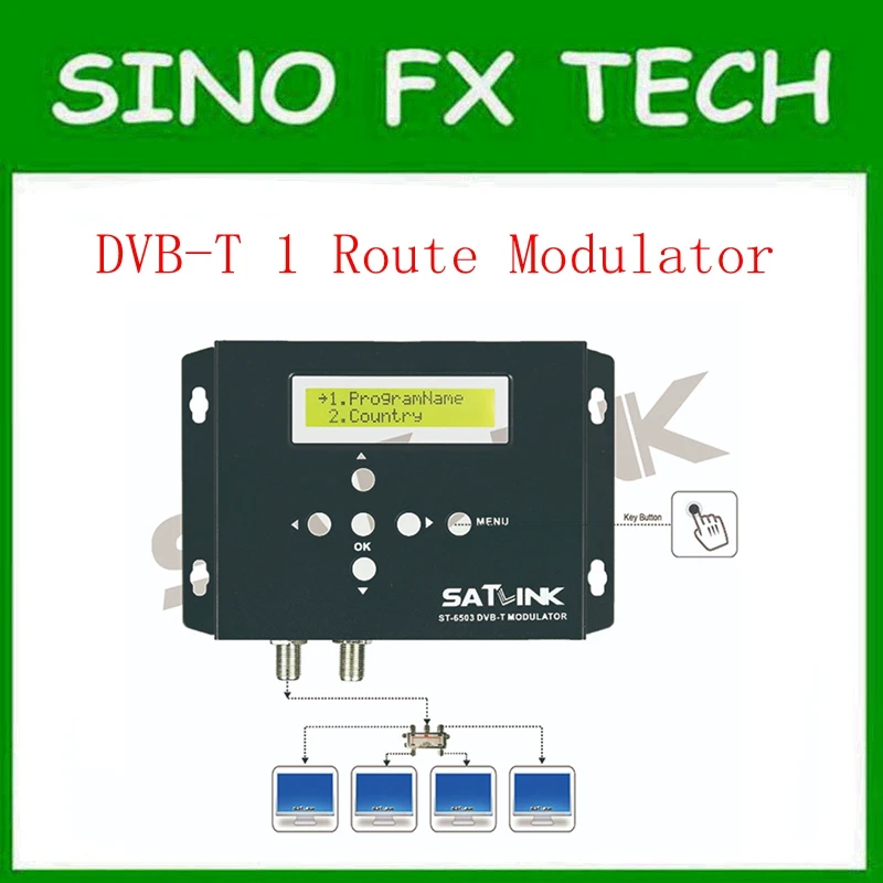 Original Satlink ST-6503 Terrestrial Finder 1 Route DVB-T modulator Single converts to DVB-T channel