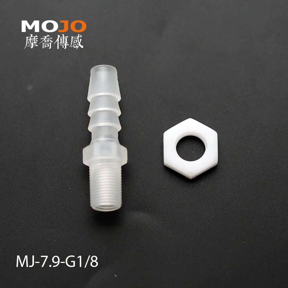 (100 ピース/ロット) MJ-7.9-G1/8 ストレートジョイント 8 ミリメートル G1/8 インチおねじコネクタパイプ継手