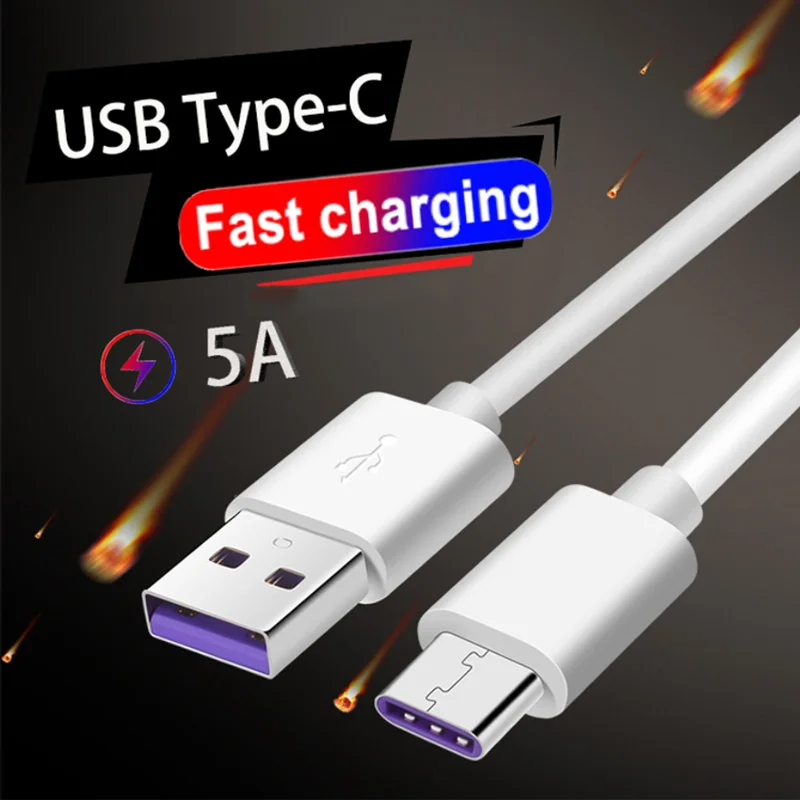 Sovawin 5A USB Cable Type C Supercharge for Huawei P20 P20Pro USB Cable Fast Charging 1m 2m for Samsung S9 S9 Note8 for MEIZU