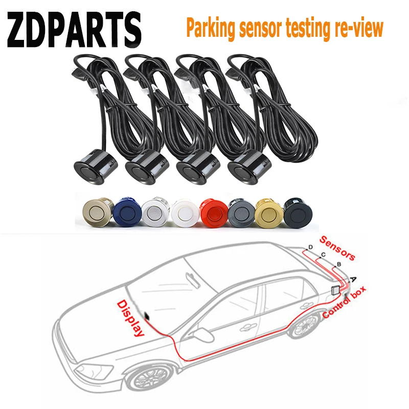 ZDPARTS 4X For Mercedes Benz W203 W211 W210 W204 Audi A3 A4 B7 B8 B6 A6 C6 Q5 Car Parking Tracker Sensor Monitor Reversing Probe