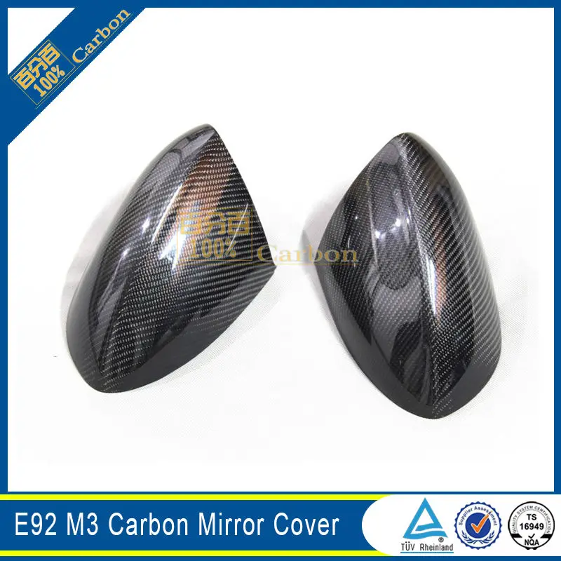 E92 M3 Style carbon fiber Mirror Cover  For BMW E92 m3 Style side mirror covers replacement