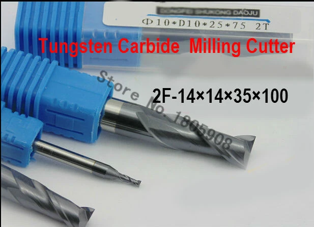 

2F-14*14*40*100,HRC50,Spiral Bit Milling Tools Carbide CNC flat End mills Router bits , the lathe tool,boring bar,cnc,machine