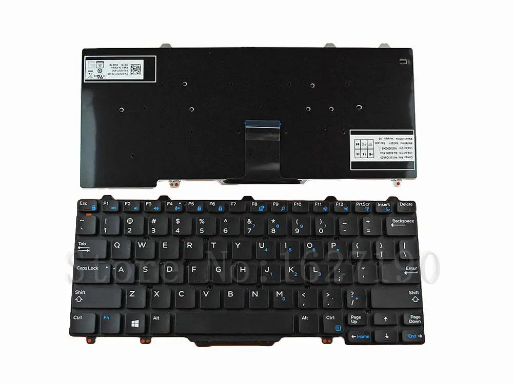 US Keyboard For DELL Latitude 13 7000 7350 BLACK For Win8 New Laptop Keyboards With