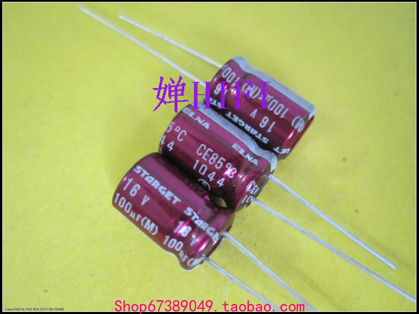 

2019 hot sale 20PCS/50PCS Original purple purple robe STARGET copper foot audio capacitor 16v100uf 8x11 free shipping