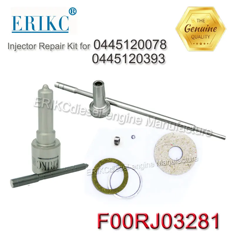 ERIKC nozzle DLLA150P1622 valve F00RJ01657 Common rail overhaul kit F00RJ03281 nozzle kit for 0445120078 0445120393 00986AD1014