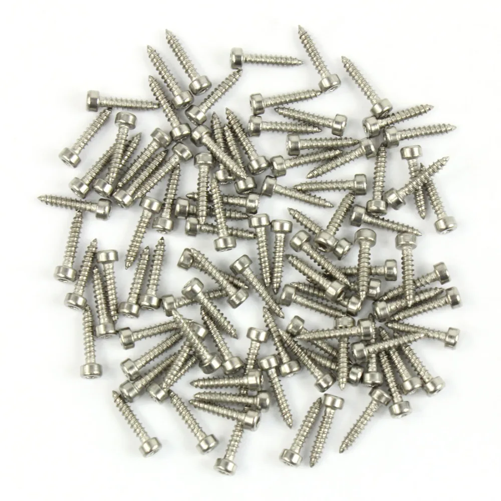 100pcs M2*10 Inner Hexagon Self-tapping Screws Stainless Steel Screw for DIY RC Plane Copter Accessory Quadcopter Spare Parts