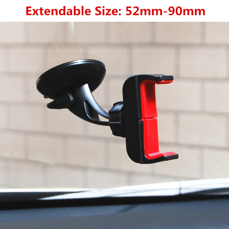 Universal Windshield Car Phone Holder For Samsung S9 One Touch Smartphone Navigation Car Holders For iPhone X Stand Car Styling