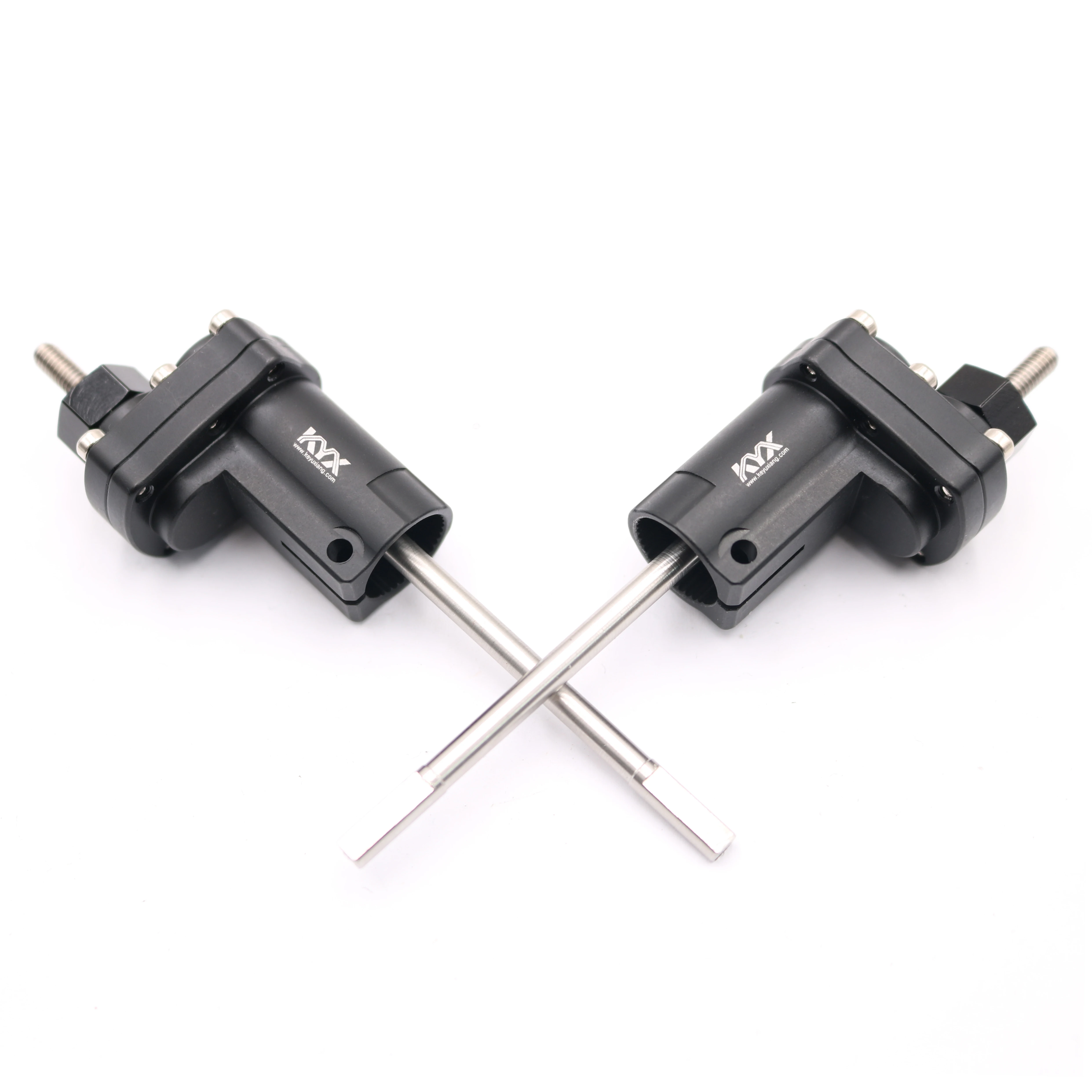 KYX Racing Aluminium Front Rear Portal Axle Units for RC Crawler Car SCX10 II 90046