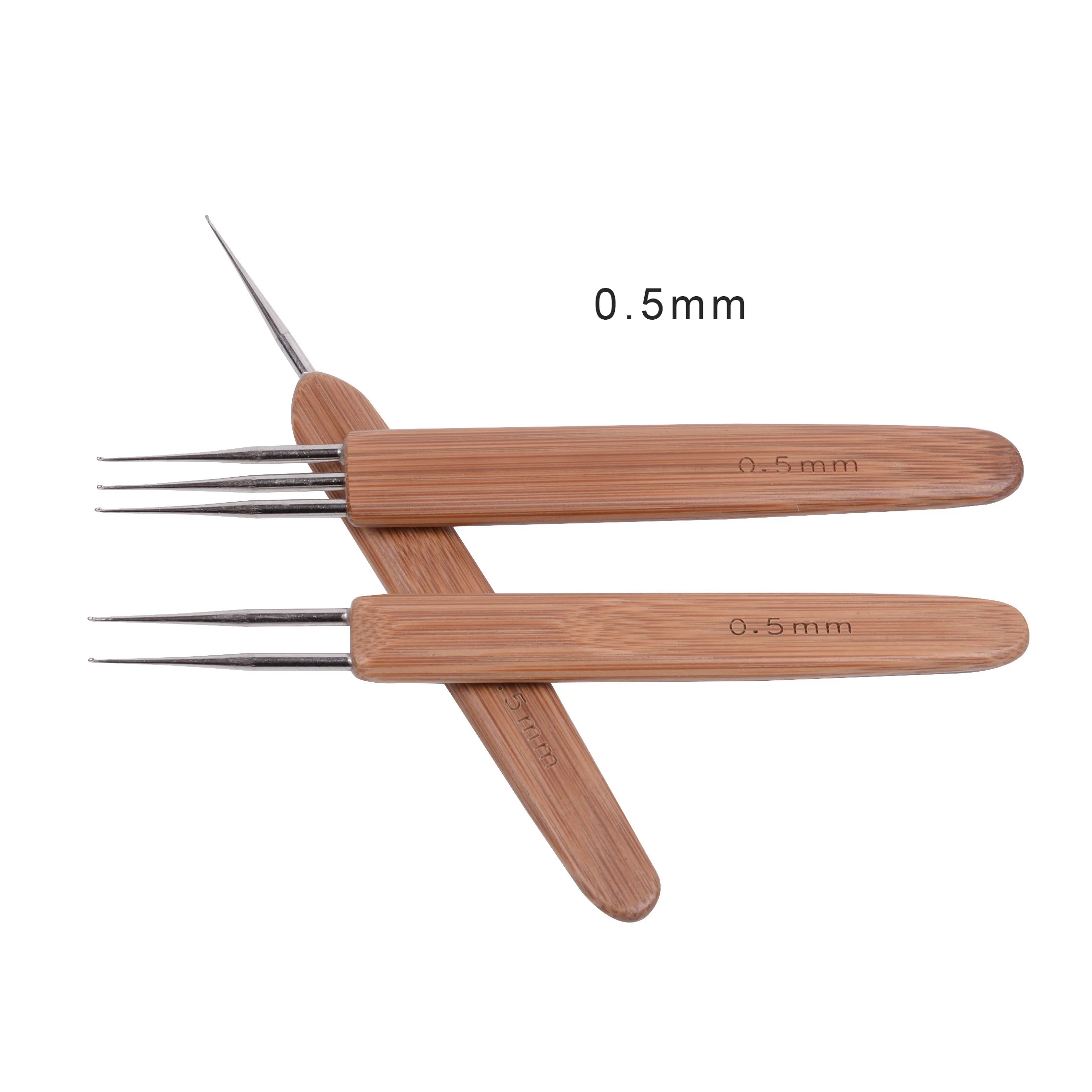 Dreadlock Needle Tool For Braid Craft Smooth Touch Steel Dreadlock Hooks Double Triple Needles 0.5Mm 0.75Mm