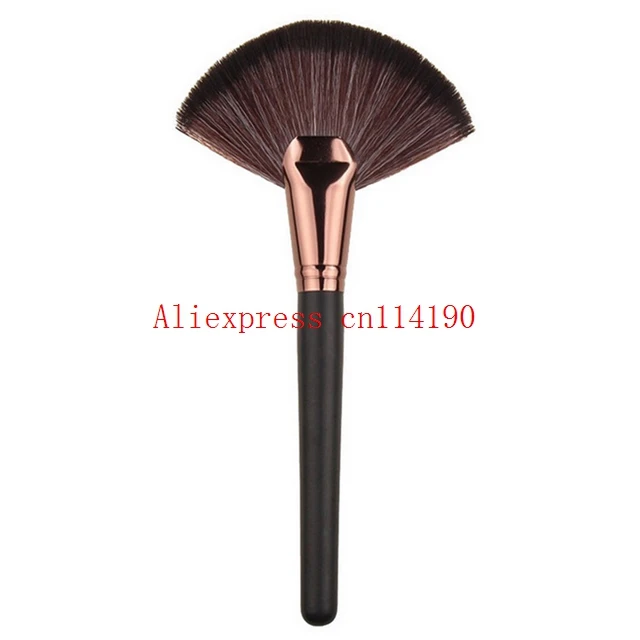 200pcs Soft Makeup large Fan Brush Foundation Blush Blusher Powder Highlighter Brush Powder Dust cleaning brushes Cosmetic tool