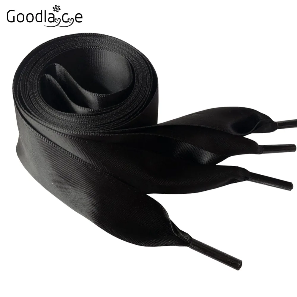 4cm Extra Wide Satin Shoelaces Flat Ribbon Laces for High-top Sneaker 150cm/59Inch