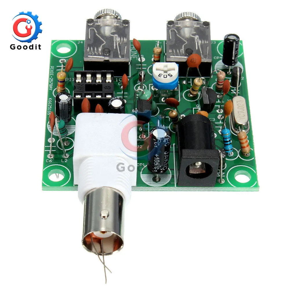 DIY Kit RADIO 40M CW Shortwave Transmitter QRP Pixie Kit Receiver 7.023-7.026MHz Short Wave Transmitter DC 9V-14V Module